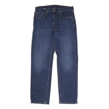 LEVI'S 505 Mens Jeans Blue Regular Straight Denim Medium W32 L30 Classic Fit Zip