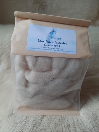 Bluefaced leicester carded - bluefaced,