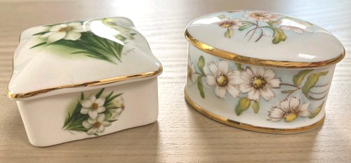Set vintage trinket boxes - of, 2
