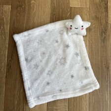Primark. White Star Comforter Comfort Blanket nice used condition stars blankie