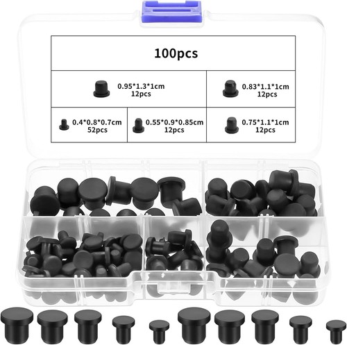 100 pcs silicone - pcs, hole