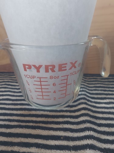 Vtg pyrex cup glass - vtg,