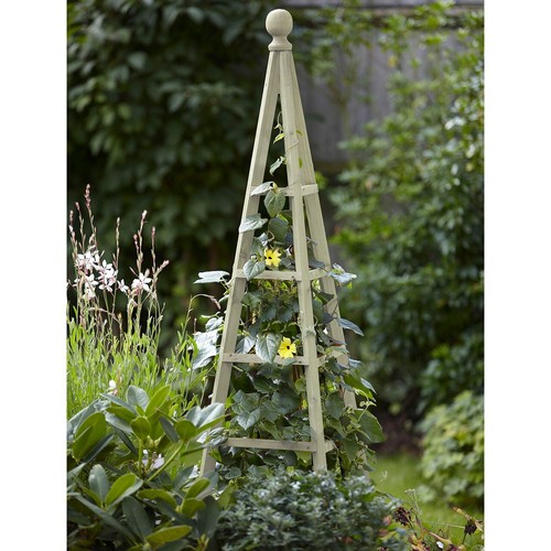 Wooden garden obelisk - wooden,