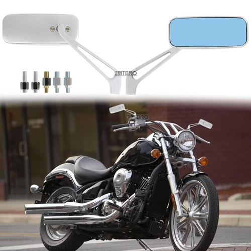 Chrome motorcycle rear mirrors - chrome,
