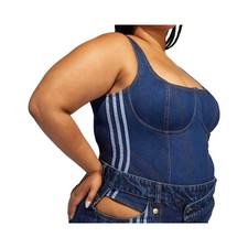 Adidas X Ivy Park Denim Rodeo Bodysuit - Dark Denim - Size 3XL Plus Size - BNWT