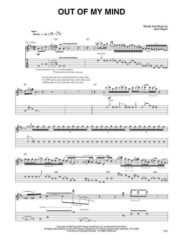 John mayer live book - live,