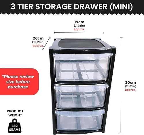 3tier large mini plastic - 3tier,