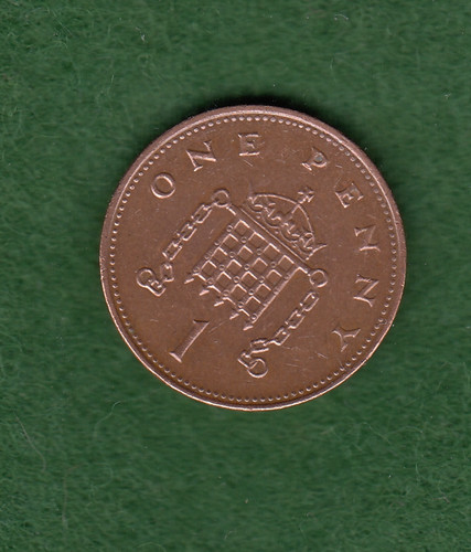 British 1998 one penny - 1998,