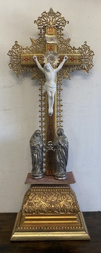 Antique religious crucifix - antique,