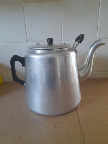 Teapot large aluminium - large,