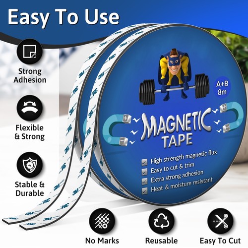 Magnetic strip tape self - magnetic,
