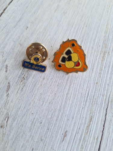 Vintage lions club pin - lions,