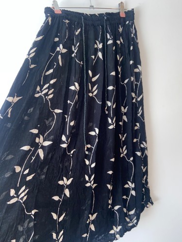 Vintage skirt black white long - vintage,