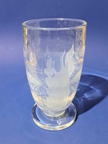 Antique glass celery vase hand - antique,