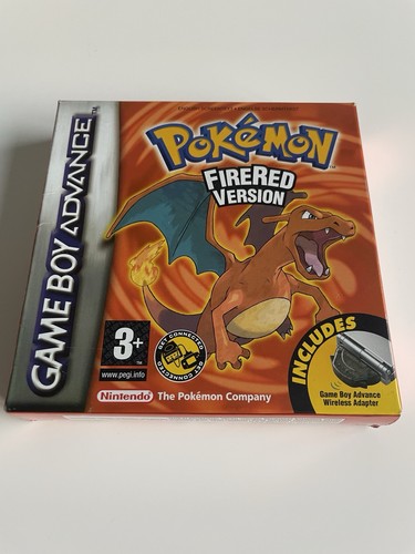 Pokemon fire red box - red, and