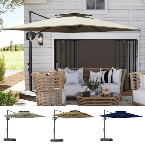 Cantilever parasol with - parasol,
