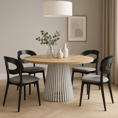 Ruston round extendable - extendable, table