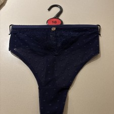 Marks & Spencer Rosie Thong - Size 18 - BNWOT - Navy Blue