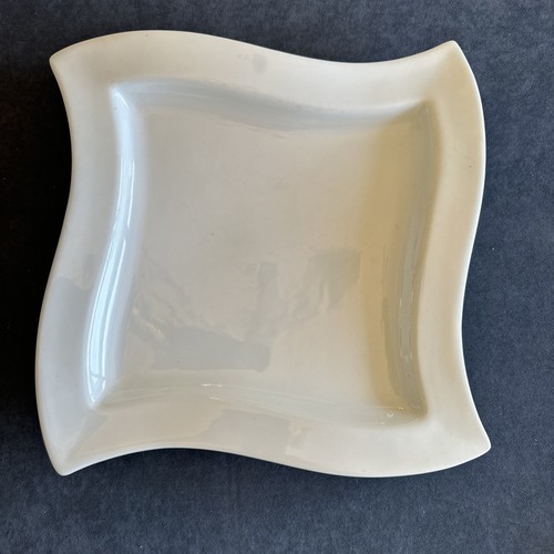Ceramic wavey dinner - ceramic, plate-