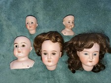 5 Antique German Bisque Doll