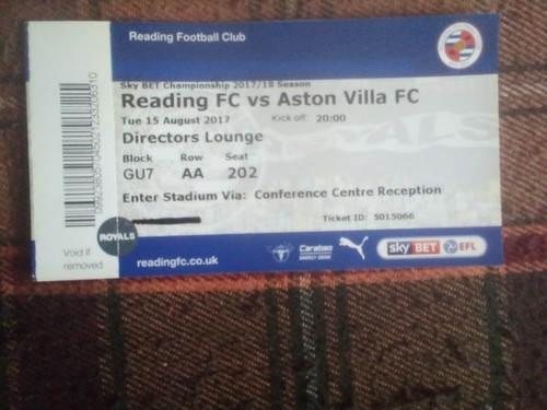 Reading aston villa 2017 - reading,