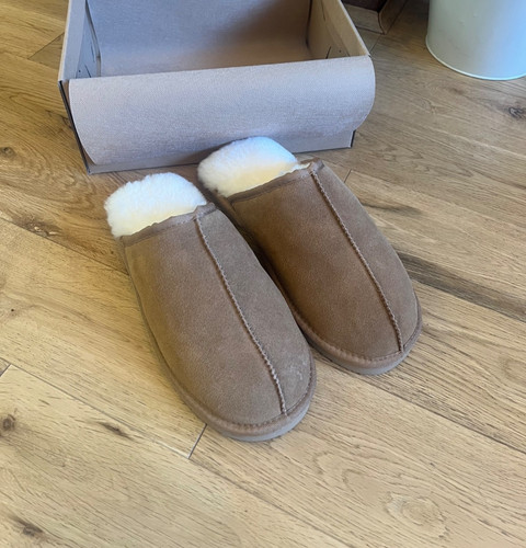 Genuine sheepskin slippers - sheepskin,