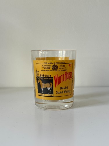 Vintage white horse scotch - white,
