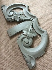 Antique French Chateau Furniture Carved Wooden Pediment ~ Ornate Interior Design