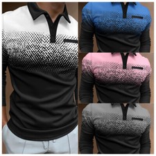 Mens Polo Shirt Gradient Point