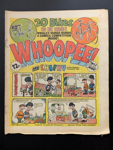 Whoopee and cheeky - and,