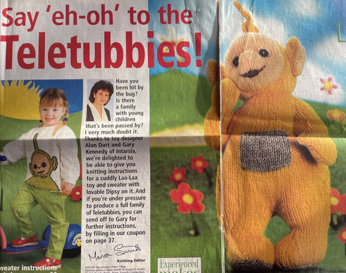 Alan dart teletubbies knitting - alan,