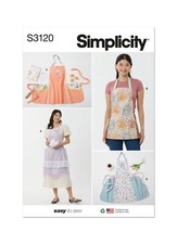 SIMPLICITY 3120 APRON MISSES Sewing Pattern Sizes XS-XL 6-24   Skill: EASY