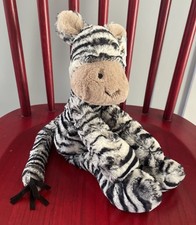 Jellycat Merryday Zebra 17” Soft Plush Toy New Tags Retired Rare 