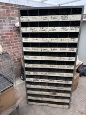 Metal Storage Cabinet 72 Pigeon Hole  nut and  bolt storage