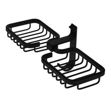  Self Adhesive Soap Holder Vintage Basket Wall Mounted Dispenser Bathroom