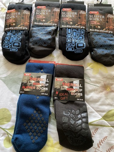 Six pairs mens slipper - six,