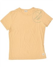 MURPHY & NYE Womens T-Shirt Top UK 14 Large Yellow Cotton BC27