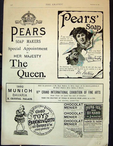 Old print 1891 - print, advertisement