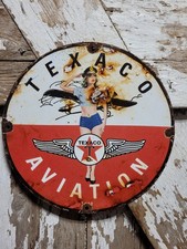 VINTAGE TEXACO PORCELAIN SIGN