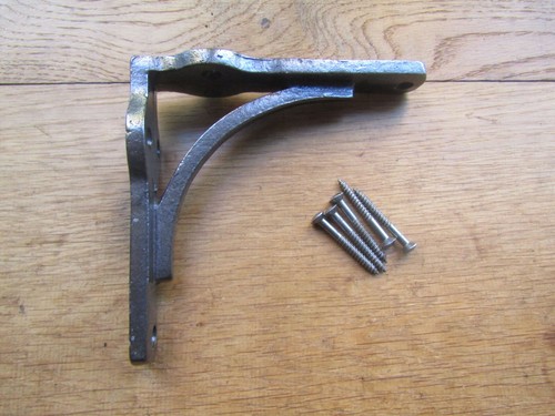Iron shelf bracket cast - bracket,