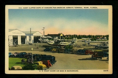 Aviation airplane postcard