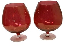 Vintage Italian Red Glass