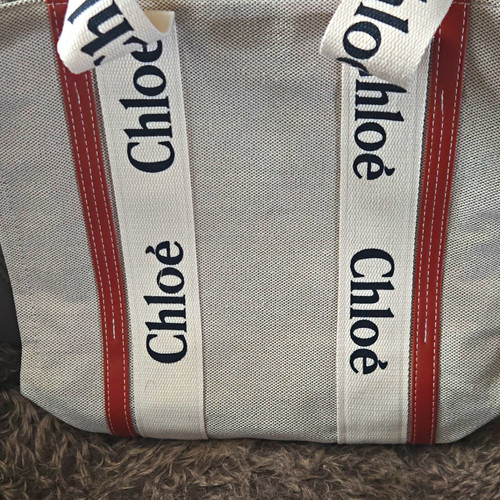 Chloé logo canvas leather - logo, canvas/leather