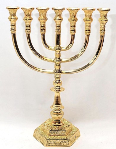 Large menorah gold plated from - menorah,