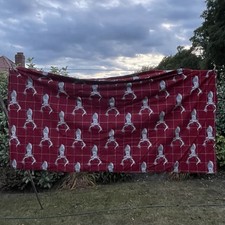 Christmas Pattern Flannelette Brushed Cotton Bedspread Quilt Duvet Set. Double