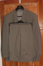 Mens Suit Size 46 Chest 44 Waist Regular Grey Made by "Pinstripe"