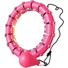 Weighted Smart Hula Ring Hoop - Auto-Spinning, Adjustable, 24 Knots