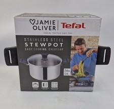 Tefal Jamie Oliver Everyday Kitchen 24 cm/5.4L Stainless Steel Stewpot Brand NEW
