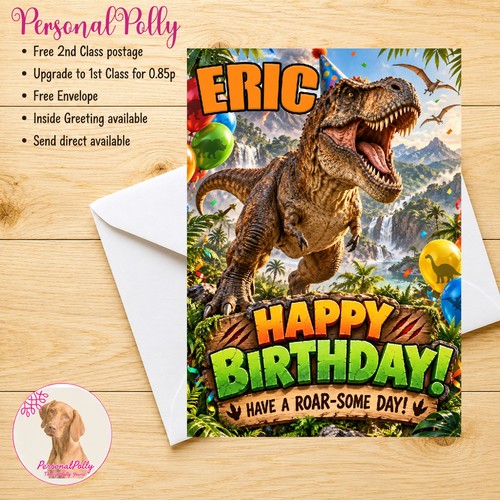 Personalised rex card - personalised,