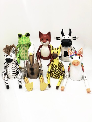 Shelf sitter wooden animal - ,